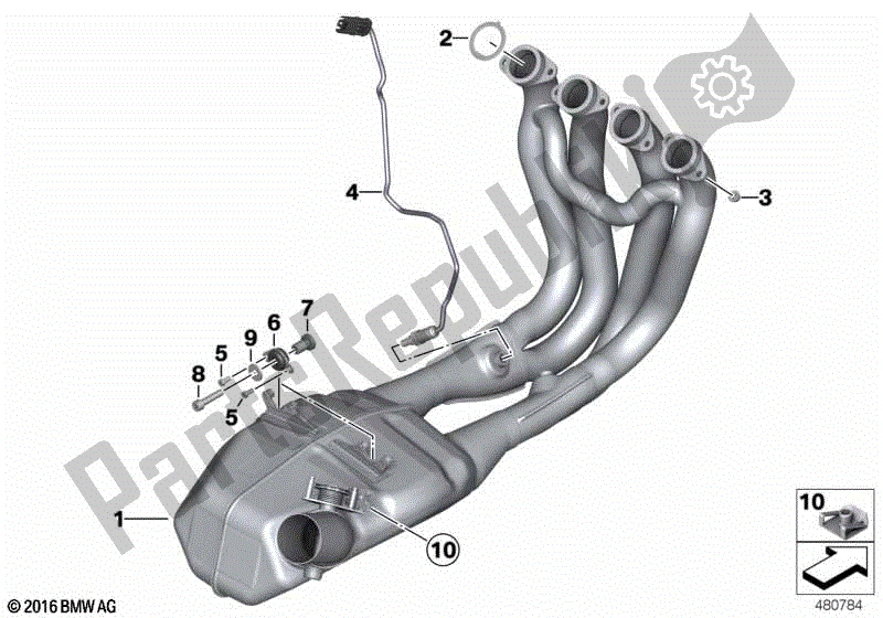 Todas las partes para Colector De Escape de BMW S 1000R K 47 2017 - 2020