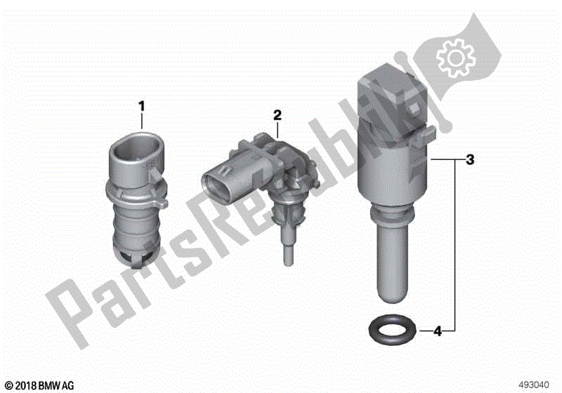 Todas las partes para Sensor De Temperatura Del Aire De Admisión de BMW S 1000R K 47 2017 - 2020