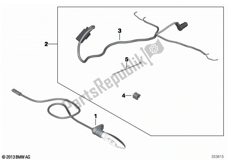 Todas las partes para Indicador De Giro Led de BMW S 1000R K 47 2017 - 2020