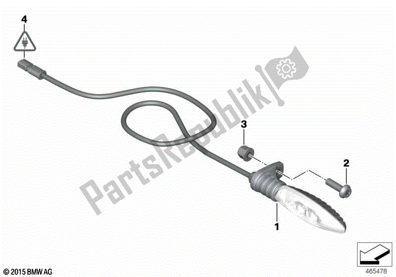 Todas las partes para Intermitentes Led, Traseros de BMW S 1000R K 47 2017 - 2020