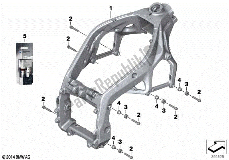 Todas las partes para Marco Principal de BMW S 1000R K 47 2017 - 2020