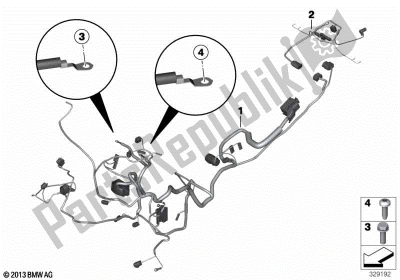 Todas las partes para Arnés Principal / Arnés Trasero de BMW S 1000R K 47 2017 - 2020