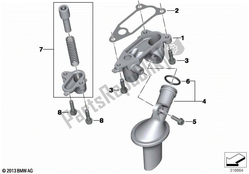 Todas las partes para Válvula Reguladora De Presión De Aceite de BMW S 1000R K 47 2017 - 2020