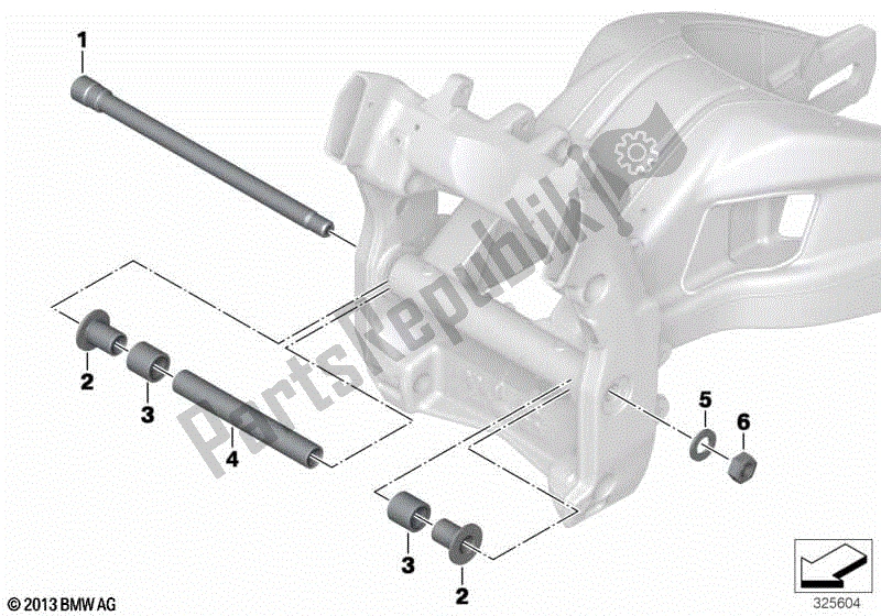 Todas las partes para Cojinete Del Brazo Oscilante Trasero de BMW S 1000R K 47 2017 - 2020