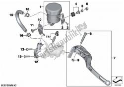 Single parts, parking brake fitting