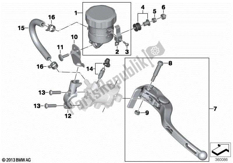 Todas las partes para Piezas Sueltas, Freno De Estacionamiento de BMW S 1000R K 47 2017 - 2020