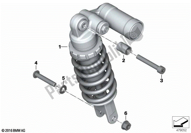 Todas las partes para Puntal De Resorte, Trasero de BMW S 1000R K 47 2017 - 2020