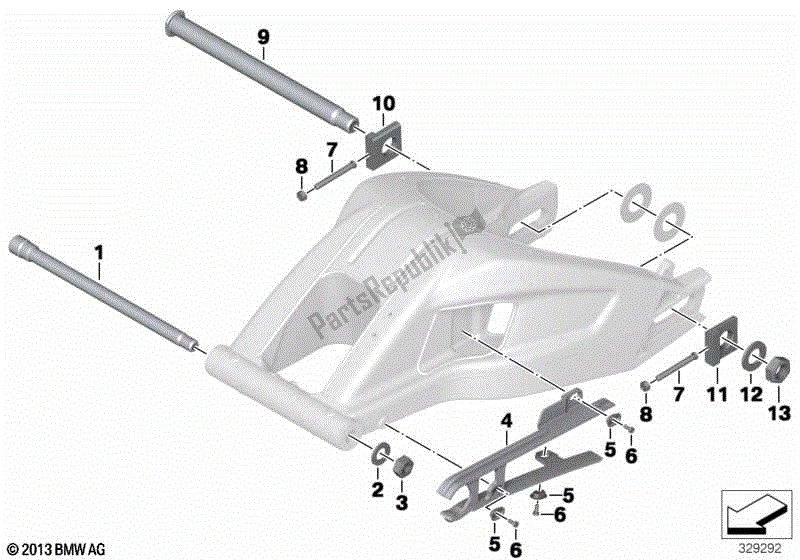 Todas las partes para Brazo De Arrastre - Piezas Montadas de BMW S 1000R K 47 2017 - 2020