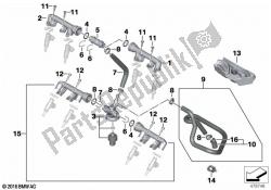 válvulas / tuberías del sistema de inyección de combustible