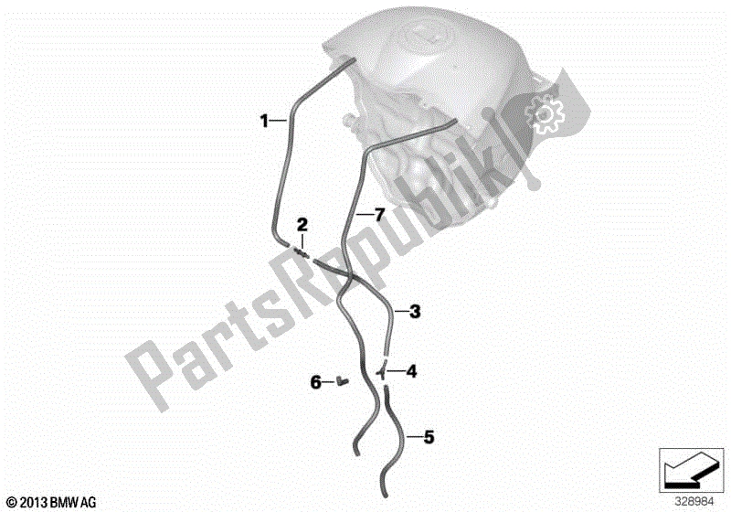 Todas las partes para Ventilación, Control De Emisiones de BMW S 1000R K 47 2017 - 2020