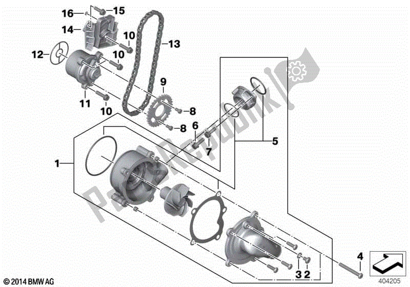 Todas las partes para Bomba De Agua / Aceite de BMW S 1000R K 47 2017 - 2020