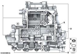 Engine housing screw connection