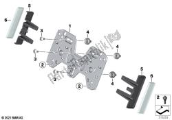 Number plate baseplate / rear reflector