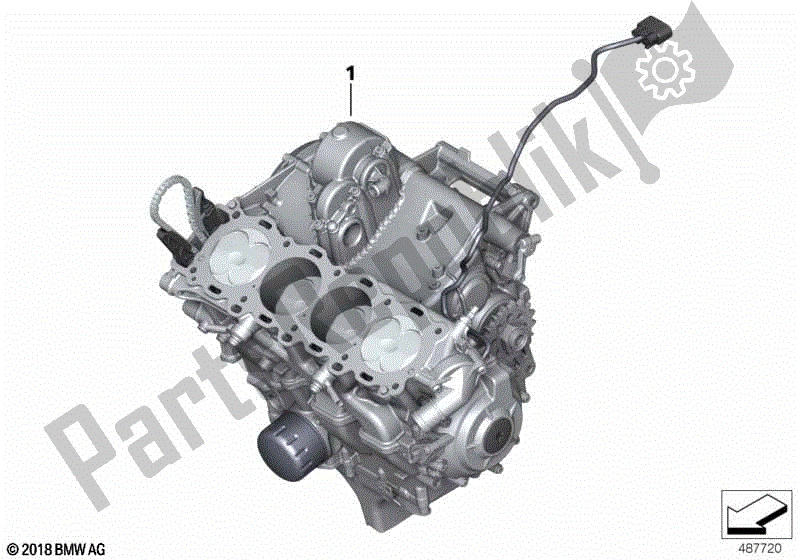 Todas las partes para Motor Corto / Cárter Con Pistones de BMW S 1000R K 63 2021