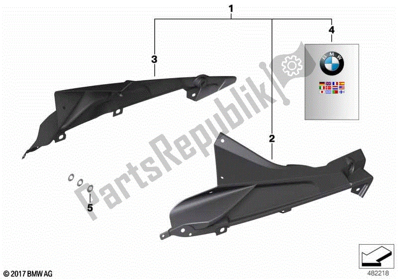 Todas as partes de Suportes De Cartaz De Fibra De Carbono Hp do BMW S 1000 RR K 46 2009 - 2011