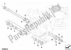 cojinete del brazo oscilante trasero