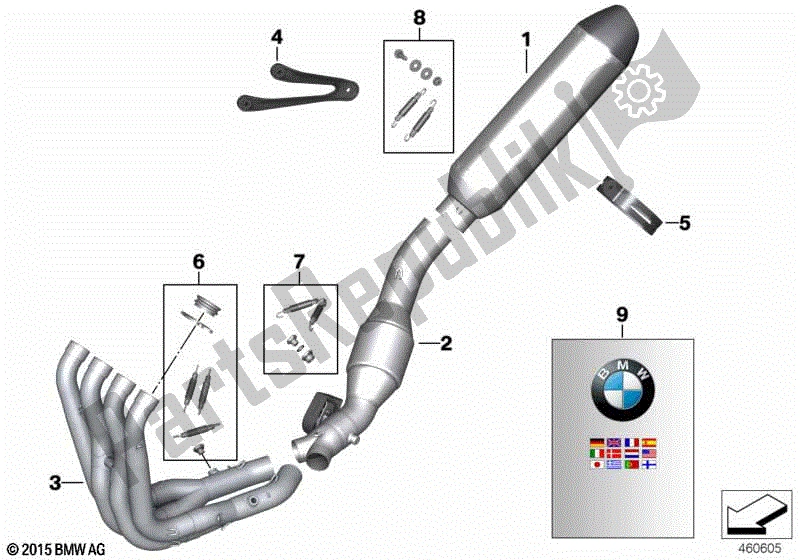 Toutes les pièces pour le Pièces Détachées Système D'échappement Hp Titan du BMW S 1000 RR K 46 2009 - 2011