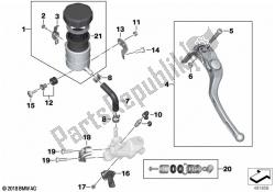 Single parts, parking brake fitting