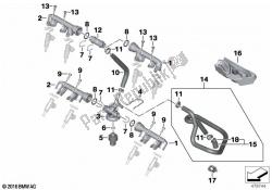 válvulas / tuberías del sistema de inyección de combustible