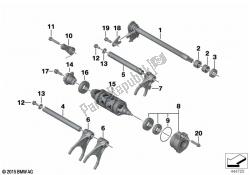 6-speed transmission shift components