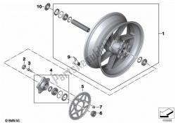 Forged wheel, rear