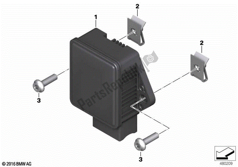 Alle onderdelen voor de Toerentalsensor I van de BMW S 1000 RR K 46 2012 - 2014