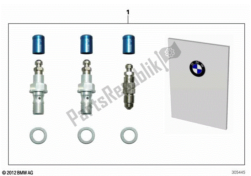 Alle onderdelen voor de Satz Hp Race Remontluchtingsklep van de BMW S 1000 RR K 46 2012 - 2014