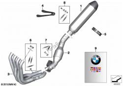 Single parts HP Titan exhaust system