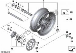 Forged wheel, rear