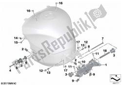 hardware de montagem do tanque de combustível