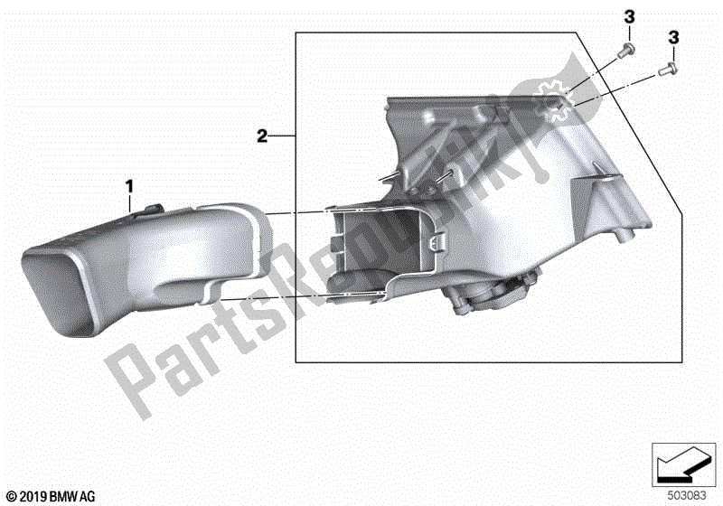 Tutte le parti per il Condotto Aria, Silenziatore Di Aspirazione del BMW S 1000 RR K 67 2019 - 2021