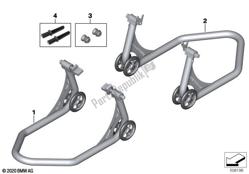 Todas las partes para Soporte De Montaje, Deportivo 2 de BMW S 1000 RR K 67 2019 - 2021