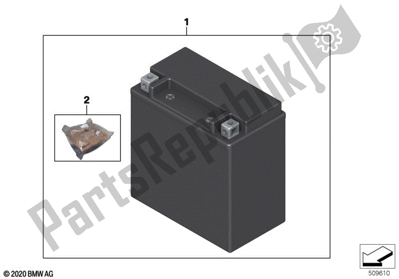 All parts for the Battery Agm of the BMW S 1000 RR K 67 2019 - 2021