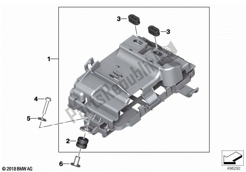 Alle onderdelen voor de Steun, Besturingseenheid van de BMW S 1000 RR K 67 2019 - 2021
