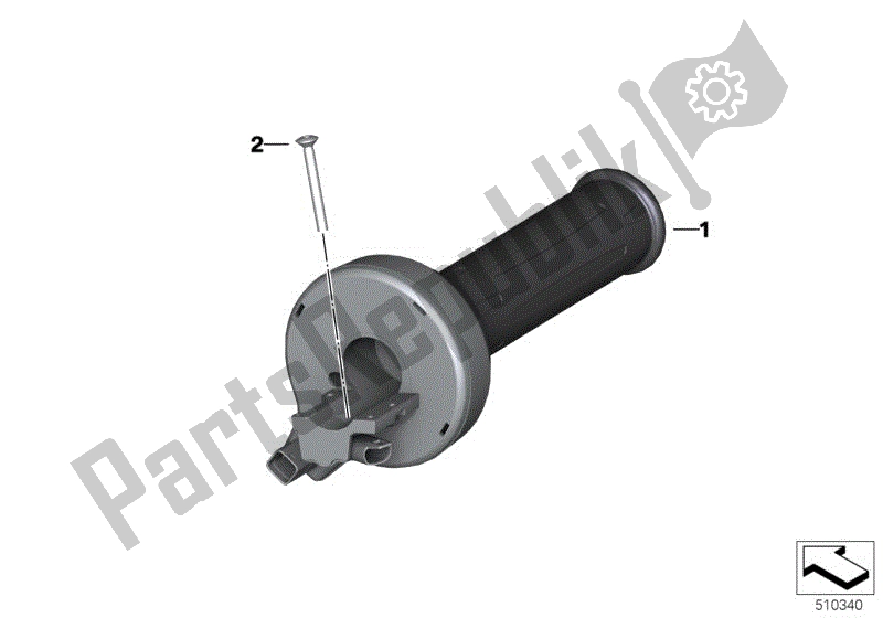 Todas las partes para Puño Del Acelerador Electrónico, Calefactado de BMW S 1000 RR K 67 2019 - 2021