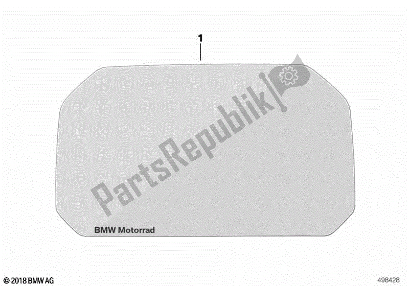 Tutte le parti per il Vetro Protettivo, Display Tft del BMW S 1000 RR K 67 2019 - 2021