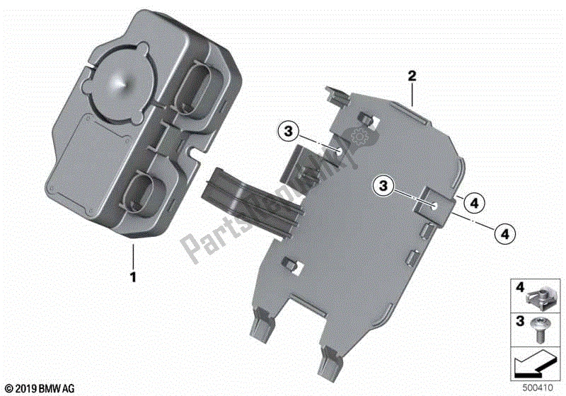 Todas las partes para Sistema De Alarma Antirrobo Modernizado de BMW S 1000 RR K 67 2019 - 2021