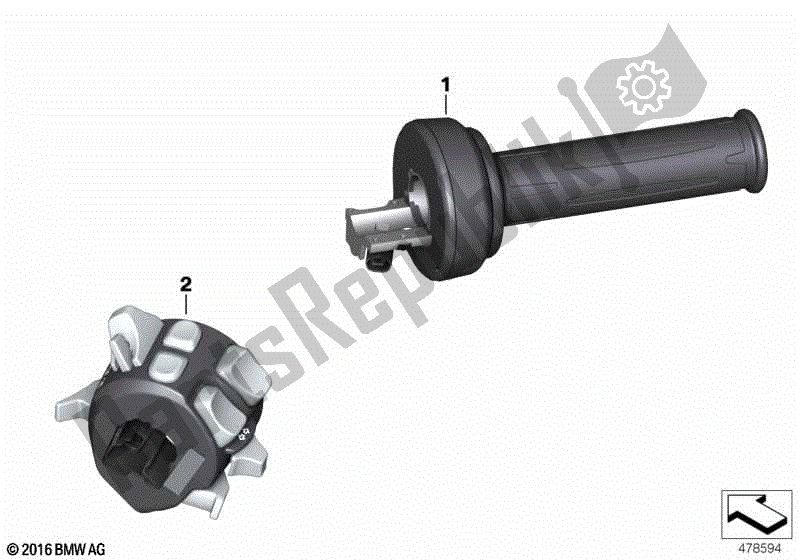 Tutte le parti per il Retrofit Cruise Control del BMW S 1000 RR K 67 2019 - 2021