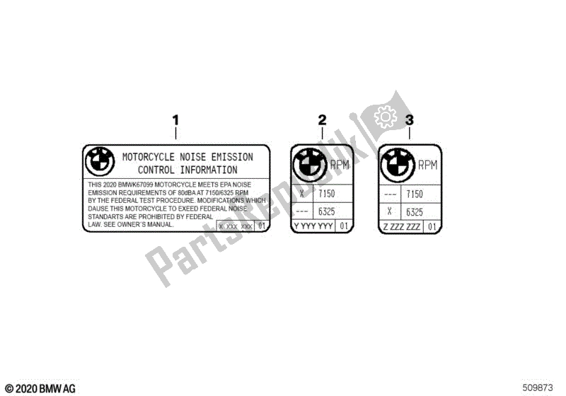 All parts for the Signs, Special, Usa of the BMW S 1000 RR K 67 2019 - 2021