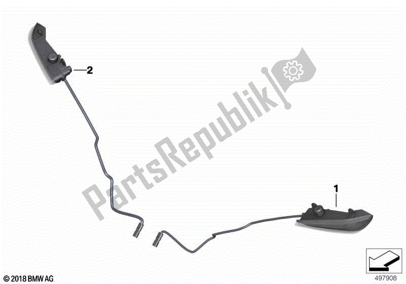 Wszystkie części do Kierunkowskazy, Przód BMW S 1000 RR K 67 2019 - 2021