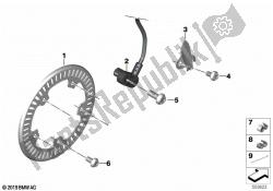 Rotational-speed sensor, rear