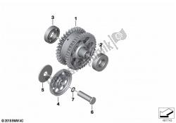 Starter 1-way clutch, reduction gear