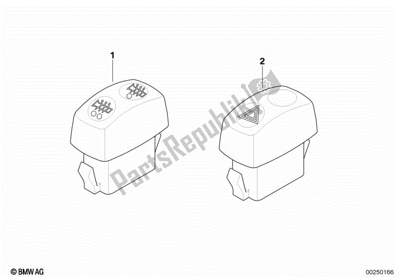 Todas las partes para Interruptor Adicional de BMW Sertão R 134 2010 - 2014