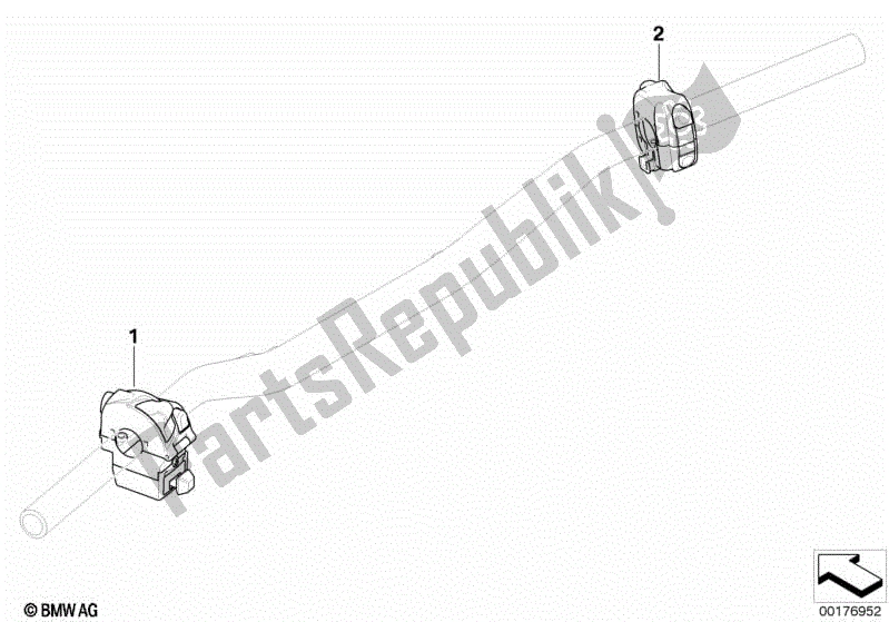 Toutes les pièces pour le Interrupteur Combiné Au Guidon du BMW Sertão R 134 2010 - 2014