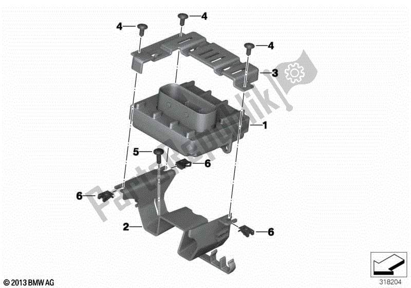 Todas las partes para Unidad De Control Bms-c / E de BMW Sertão R 134 2010 - 2014