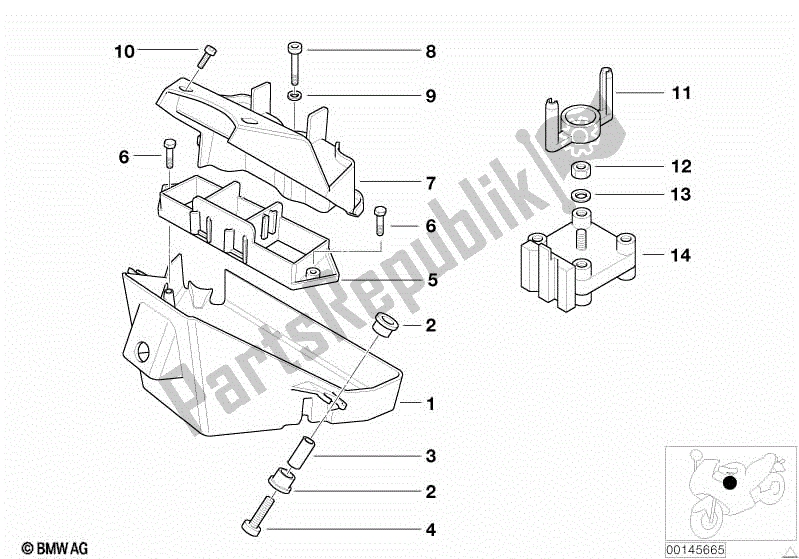 Todas las partes para E-box de BMW Sertão R 134 2010 - 2014