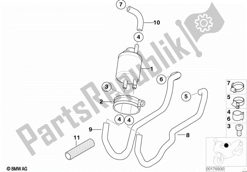 Todas las partes para Distribuidor De Combustible / Regulador De Presión de BMW Sertão R 134 2010 - 2014