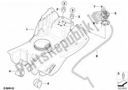 zbiornik paliwa / elementy mocujące