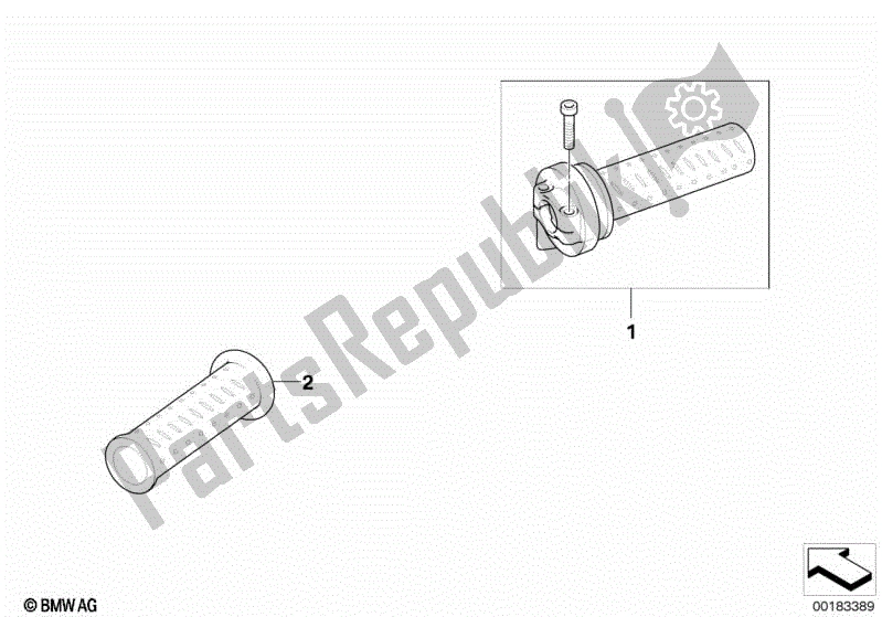 Todas las partes para Puños Del Manillar de BMW Sertão R 134 2010 - 2014