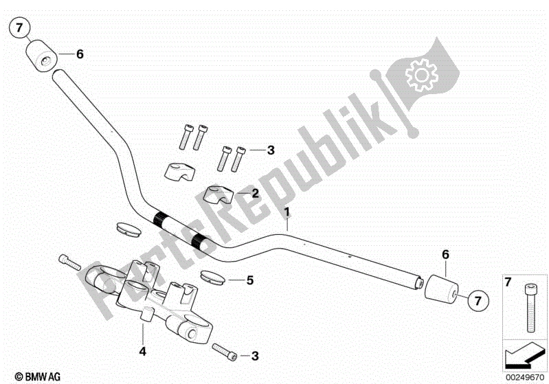 Todas las partes para Manillar de BMW Sertão R 134 2010 - 2014